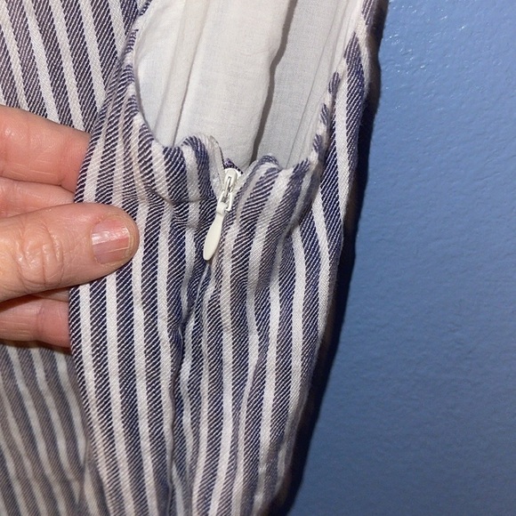 Tahari Striped Nautical Wide Leg Cropped Jumper - size 10. GG - Picture 9 of 9